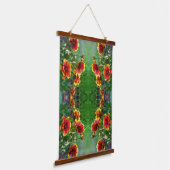 Blanket Flower Daisies Waterverf Abstract Hangend Wandkleed (Gebogen)
