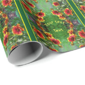 Blanket Flower Daisies Waterverf op maat Cadeaupapier (Rol Hoek)