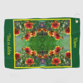Blanket Flower Daisies Waterverf op maat Golfhanddoek (Horizontaal)
