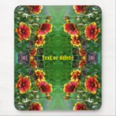 Blanket Flower Daisies Waterverf op maat Muismat (Voorkant)