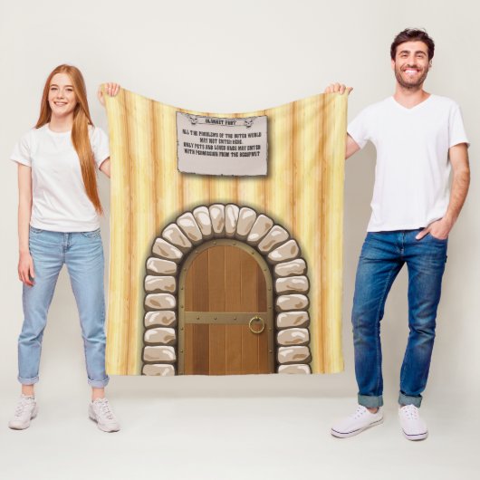 Blanket Fort™ front-deuropening Fleece Deken (In situ)