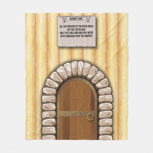 Blanket Fort™ front-deuropening Fleece Deken (Voorkant)