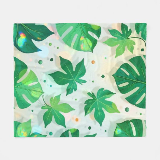 Blanket Hojas al Alba Fleece Deken (Voorkant (Horizontaal))