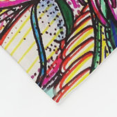 Blanket Hummingbird Zen Tangle Art Michele Zurine Fleece Deken (Hoek)