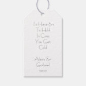 Blanket Label Wedding Favor Cadeaulabel (Voorkant)