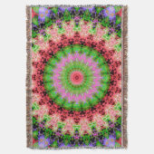 Blanket Mandala rond patroon kaleidoscoop Deken (Voorkant Verticaal)