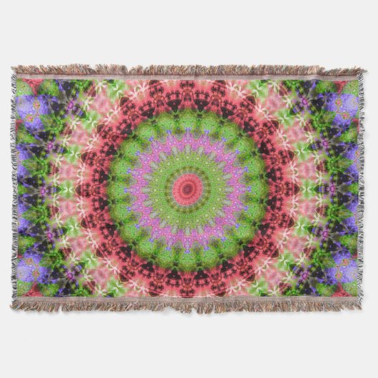 Blanket Mandala rond patroon kaleidoscoop Deken (Voorkant)