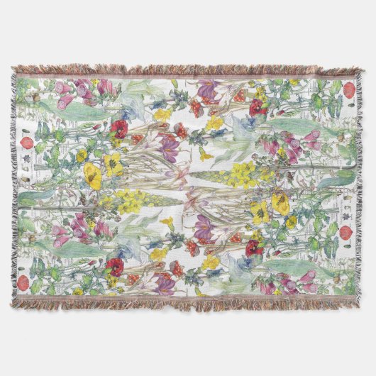 Blanket met bodembloembloem deken (Voorkant)