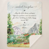 Blanket met bruiloft voor Passen getrouwd Sherpa Deken (Voorkant)