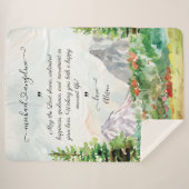 Blanket met bruiloft voor Passen getrouwd Sherpa Deken (Voorkant (horizontaal))