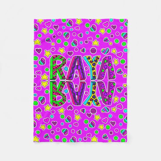 Blanket met de naam Raya Fleece Deken (Voorkant)