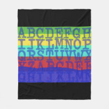 Blanket met Engelse letters