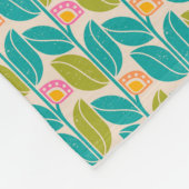 Blanket met  floreel patroon. fleece deken