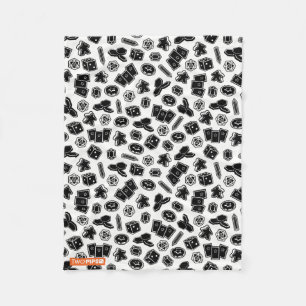 Blanket met geblazen gamepatroon fleece deken