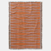 Blanket met Oranje en grijze schroefdraad met rand Deken (Voorkant Verticaal)