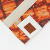 Blanket met Oranje gebrand Fleece Deken (Hoek)