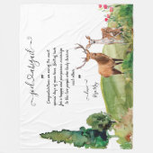 Blanket met persoonlijk bericht fleece deken (Voorkant)