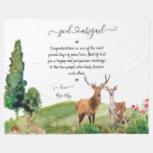 Blanket met persoonlijk bericht fleece deken (Voorkant (Horizontaal))