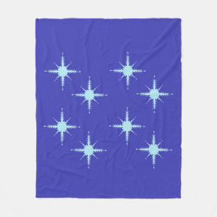 Blanket met prachtige sneeuwvlokken fleece deken