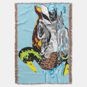 Blanket met schroefdraad / Duck in een Pond Deken (Voorkant Verticaal)
