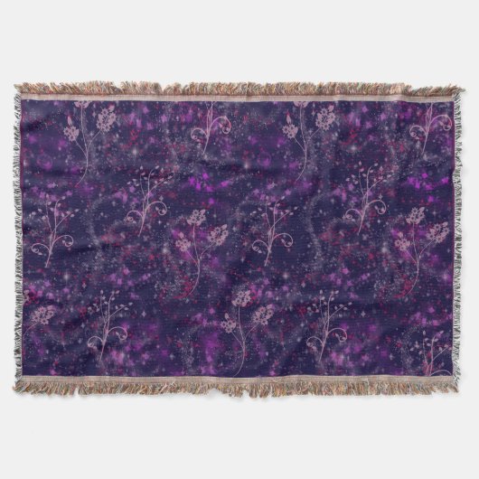 Blanket met schroefdraad - Floral & Star Burst Deken (Voorkant)