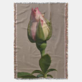Blanket met schroefdraad/roodroze bud deken (Voorkant Verticaal)