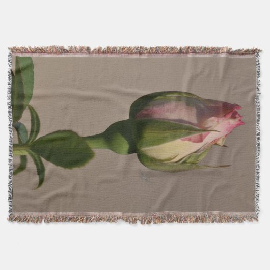 Blanket met schroefdraad/roodroze bud deken (Voorkant)