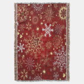 Blanket met schroefdraad/sneeuwvlokken deken (Voorkant Verticaal)