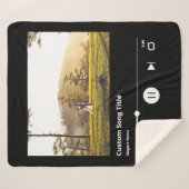 Blanket met Song-gepersonaliseerde foto-muziek Sherpa Deken (Voorkant (horizontaal))