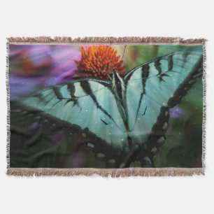 Blanket met vlinder en regendruppels deken
