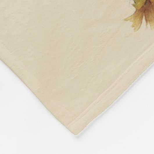 Blanket met zonnebloemen fleece deken (Hoek)
