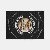 Blanket met zwarte en witte basislak fleece deken (Voorkant (Horizontaal))