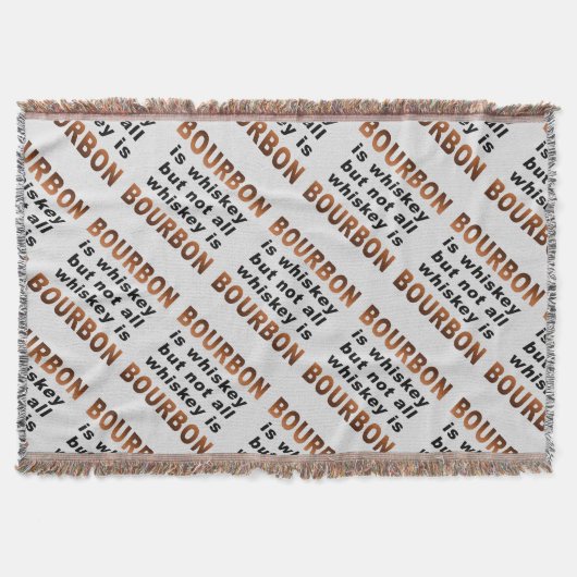 BLANKET - Niet alle whisky is BOURBON! Deken (Voorkant)