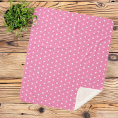 blanket Polka Dots nursery girl Sherpa Deken