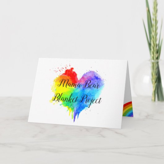 Blanket Project Gevouwen Opmerking Kaart (Voorkant)