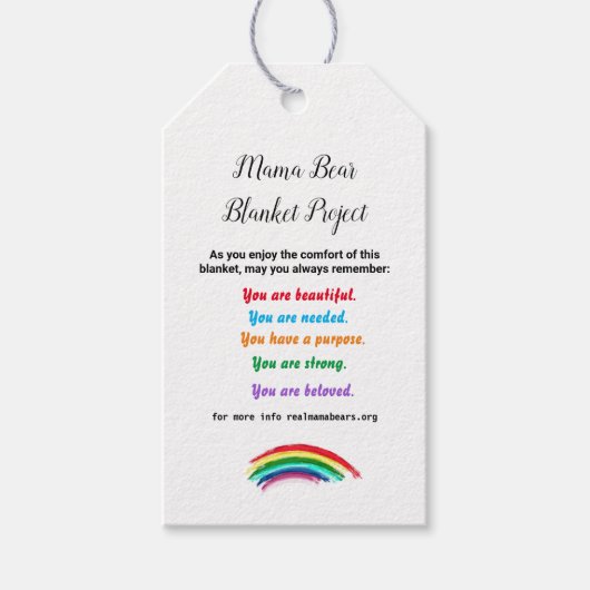 Blanket Project label Cadeaulabel (Voorkant)