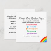 Blanket-projectkaart Feestdagenkaart (Voorkant / Achterkant)