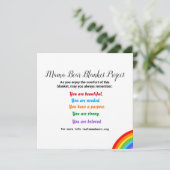 Blanket-projectkaart Feestdagenkaart (Staand voorkant)