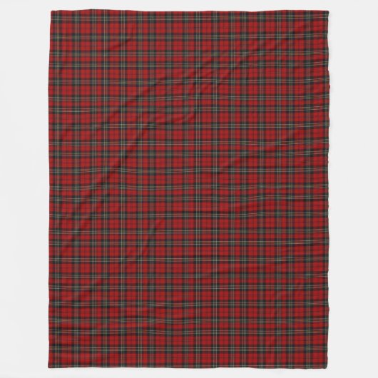 Blanket - Red Tartan Macpherson Clan (L) Fleece Deken (Voorkant)