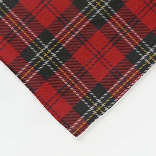 Blanket - Red Tartan Macpherson Clan (L) Fleece Deken (Hoek)