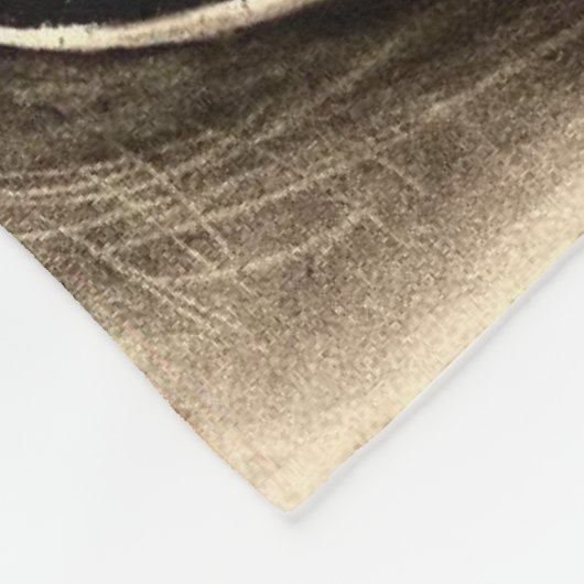 BLANKET Spooky Bride in Mirror Charcoal Drawing Fleece Deken (Hoek)