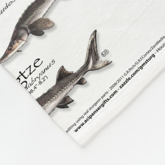 BLANKET - STURGEON VAN HET WERELDWIJDE POSTER - EE FLEECE DEKEN (Hoek)