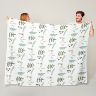 Blanket - Summer Leaves Fleece Deken