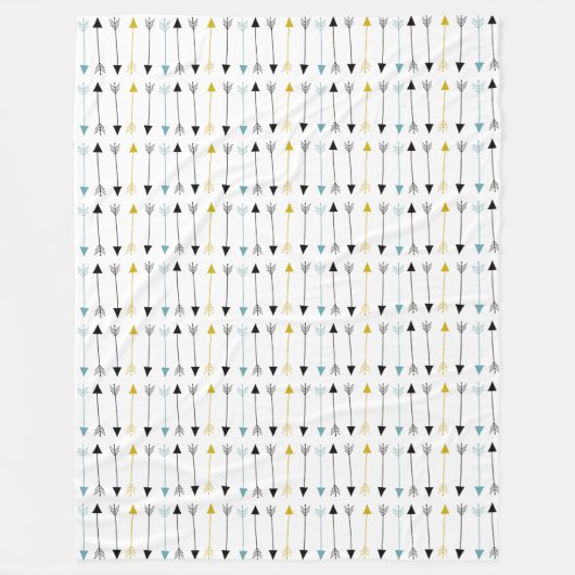 Blanket - Tribale pijlen Fleece Deken (Voorkant)