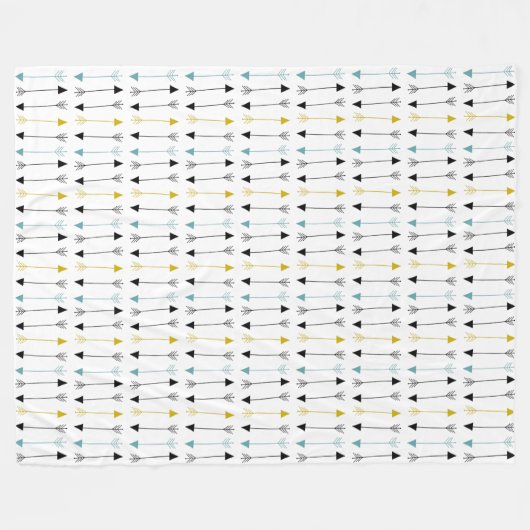 Blanket - Tribale pijlen Fleece Deken (Voorkant (Horizontaal))