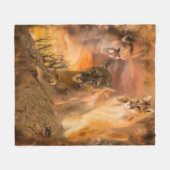 Blanket van de bergbekistingsbak van het varken va fleece deken (Voorkant (Horizontaal))