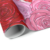Blanket van Rozen Cadeaupapier (Rol Hoek)