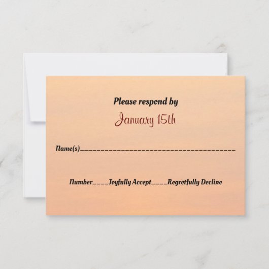 Blanket van White Winter Wonderland Wedding RSVP Kaart (Voorkant)
