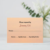 Blanket van White Winter Wonderland Wedding RSVP Kaart (Staand voorkant)