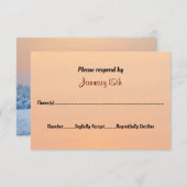 Blanket van White Winter Wonderland Wedding RSVP Kaart (Voorkant / Achterkant)